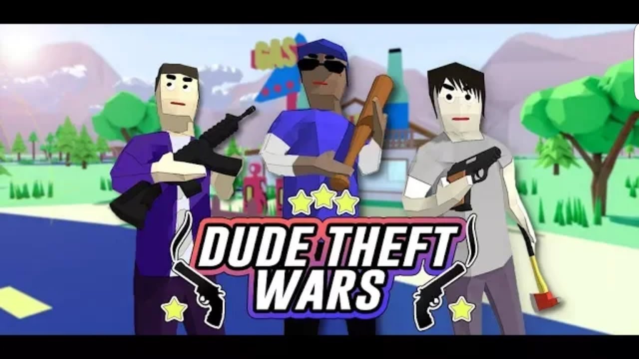 Скачать игру Dude Theft Wars и мод для Андроид