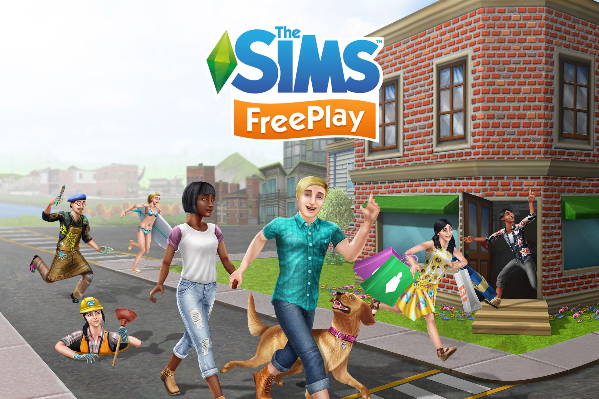 the sims freeplay пусть 3 персонажа положат глаз на диван