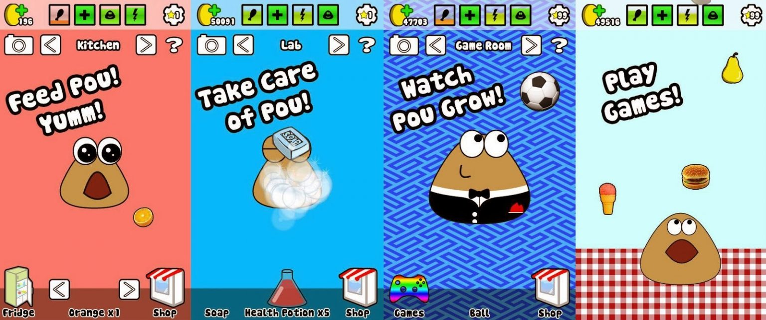 Скачать игру pou на андроид взлом