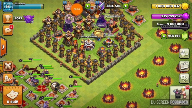 Приватный сервер Clash of Clans — скриншот