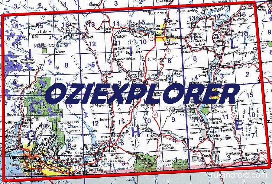 Карта для oziexplorer