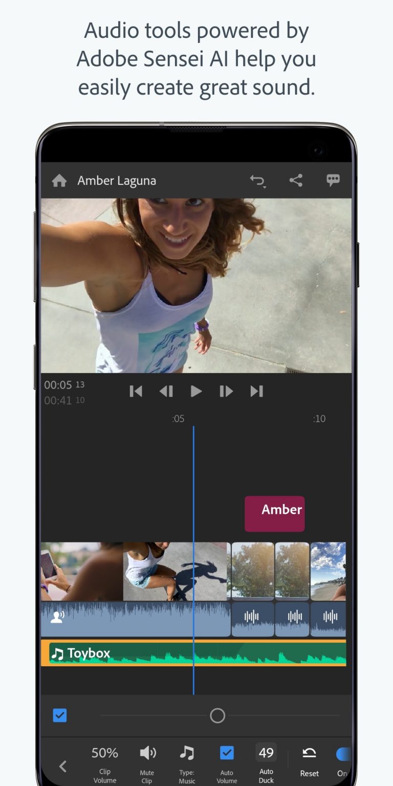 Adobe Premiere Rush — скриншот