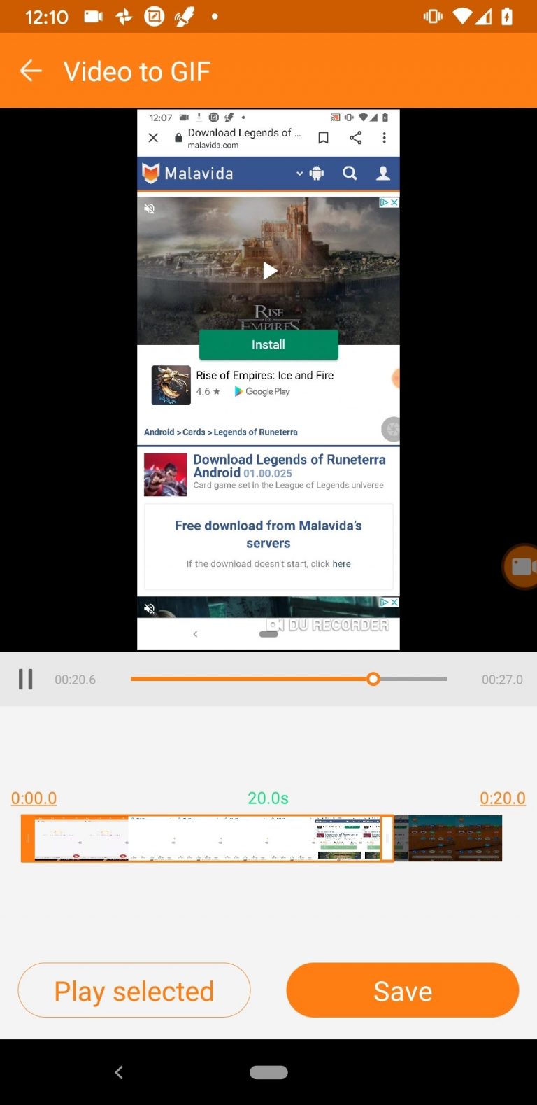 DU Recorder — скриншот